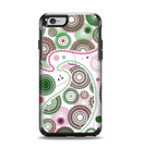 The Pink & Green Floral Paisley Apple iPhone 6 Otterbox Symmetry Case Skin Set