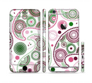 The Pink & Green Floral Paisley Sectioned Skin Series for the Apple iPhone 6s Plus