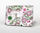 The Pink & Green Floral Paisley Skin Set for the Apple MacBook Pro 15" with Retina Display