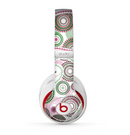 The Pink & Green Floral Paisley Skin for the Beats by Dre Studio (2013+ Version) Headphones