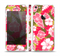 The Pink & Green Hawaiian Floral Pattern V4 Skin Set for the Apple iPhone 5