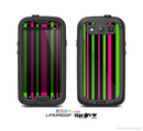 The Pink & Green Striped Skin For The Samsung Galaxy S3 LifeProof Case