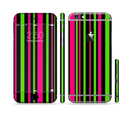 The Pink & Green Striped Sectioned Skin Series for the Apple iPhone 6s Plus