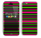 The Pink & Green Striped Skin for the Apple iPhone 5c
