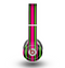 The Pink & Green Striped Skin for the Beats by Dre Original Solo-Solo HD Headphones