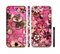 The Pink Grungy Floral Abstract Sectioned Skin Series for the Apple iPhone 6 Plus