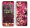 The Pink Grungy Floral Abstract Skin for the Apple iPhone 5c