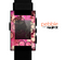 The Pink Grungy Floral Abstract Skin for the Pebble SmartWatch