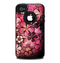 The Pink Grungy Floral Abstract Skin for the iPhone 4-4s OtterBox Commuter Case