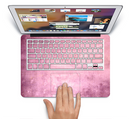 The Pink Grungy Surface Texture Skin Set for the Apple MacBook Pro 15" with Retina Display