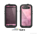 The Pink Grungy Surface Texture Skin For The Samsung Galaxy S3 LifeProof Case