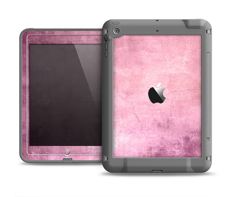 The Pink Grungy Surface Texture Apple iPad Air LifeProof Fre Case Skin Set