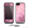 The Pink Grungy Surface Texture Skin for the Apple iPhone 5c LifeProof Case