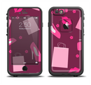 The Pink High Heel Shopping Pattern Apple iPhone 6/6s LifeProof Fre Case Skin Set