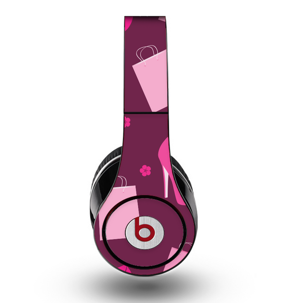 The Pink High Heel Shopping Pattern Skin for the Original Beats by Dre Studio Headphones