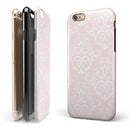 The Pink Mint Royal Pattern iPhone 6/6s or 6/6s Plus 2-Piece Hybrid INK-Fuzed Case