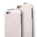 The Pink Mint Royal Pattern iPhone 6/6s or 6/6s Plus 2-Piece Hybrid INK-Fuzed Case