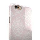 The Pink Mint Royal Pattern iPhone 6/6s or 6/6s Plus 2-Piece Hybrid INK-Fuzed Case