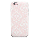 The Pink Mint Royal Pattern iPhone 6/6s or 6/6s Plus 2-Piece Hybrid INK-Fuzed Case