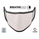 The Pink Mint Royal Pattern - Made in USA Mouth Cover Unisex Anti-Dust Cotton Blend Reusable & Washable Face Mask with Adjustable Sizing for Adult or Child