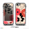 The Pink Nature Layered Pattern V1 Skin for the iPhone 5c nüüd LifeProof Case