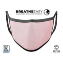 The Pink Ombre Scratched Service  - Made in USA Mouth Cover Unisex Anti-Dust Cotton Blend Reusable & Washable Face Mask with Adjustable Sizing for Adult or Child