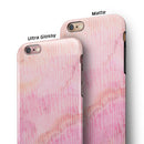 The Pink Orange Watercolors Under a Microscope iPhone 6/6s or 6/6s Plus 2-Piece Hybrid INK-Fuzed Case