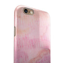The Pink Orange Watercolors Under a Microscope iPhone 6/6s or 6/6s Plus 2-Piece Hybrid INK-Fuzed Case