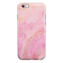 The Pink Orange Watercolors Under a Microscope iPhone 6/6s or 6/6s Plus 2-Piece Hybrid INK-Fuzed Case