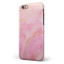 The Pink Orange Watercolors Under a Microscope iPhone 6/6s or 6/6s Plus 2-Piece Hybrid INK-Fuzed Case