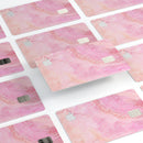 The Pink Orange Watercolors Under a Microscope  - Premium Protective Decal Skin-Kit for the Apple Credit Card