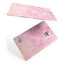 The Pink Orange Watercolors Under a Microscope  - Premium Protective Decal Skin-Kit for the Apple Credit Card