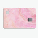 The Pink Orange Watercolors Under a Microscope  - Premium Protective Decal Skin-Kit for the Apple Credit Card