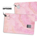 The Pink Orange Watercolors Under a Microscope  - Premium Protective Decal Skin-Kit for the Apple Credit Card