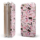 The Pink Out of the MakeUp Bag Pattern iPhone 6/6s or 6/6s Plus 2-Piece Hybrid INK-Fuzed Case