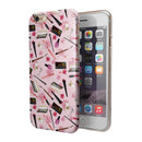 The Pink Out of the MakeUp Bag Pattern iPhone 6/6s or 6/6s Plus 2-Piece Hybrid INK-Fuzed Case