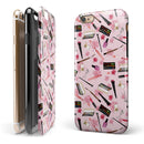 The Pink Out of the MakeUp Bag Pattern iPhone 6/6s or 6/6s Plus 2-Piece Hybrid INK-Fuzed Case