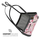 The Pink Out of the MakeUp Bag Pattern - Made in USA Mouth Cover Unisex Anti-Dust Cotton Blend Reusable & Washable Face Mask with Adjustable Sizing for Adult or Child