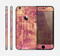 The Pink Paint Splattered Brick Wall Skin for the Apple iPhone 6