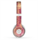 The Pink Paint Splattered Brick Wall Skin for the Beats by Dre Solo 2 Headphones