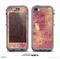 The Pink Paint Splattered Brick Wall Skin for the iPhone 5c nüüd LifeProof Case