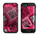 The Pink Patched Animal Print Apple iPhone 6/6s LifeProof Fre POWER Case Skin Set