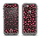 The Pink Paw Prints on Black Apple iPhone 5c LifeProof Fre Case Skin Set