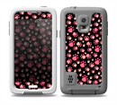 The Pink Paw Prints on Black Skin for the Samsung Galaxy S5 frē LifeProof Case