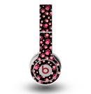 The Pink Paw Prints on Black Skin for the Original Beats by Dre Wireless Headphones