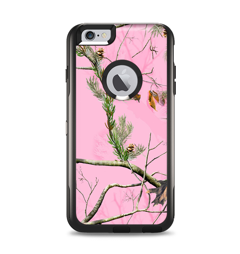 The Pink Real Camouflage Apple iPhone 6 Plus Otterbox Commuter Case Skin Set