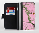 The Pink Real Camouflage Ink-Fuzed Leather Folding Wallet Credit-Card Case for the Apple iPhone 6/6s, 6/6s Plus, 5/5s and 5c