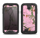 The Pink Real Camouflage Samsung Galaxy S4 LifeProof Nuud Case Skin Set