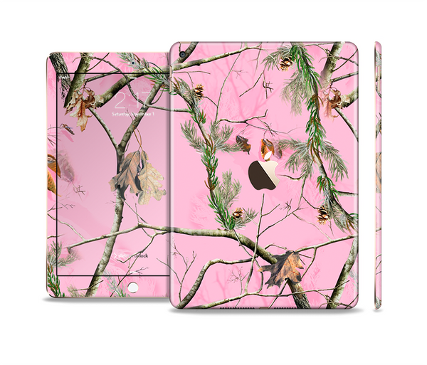 The Pink Real Camouflage Skin Set for the Apple iPad Pro