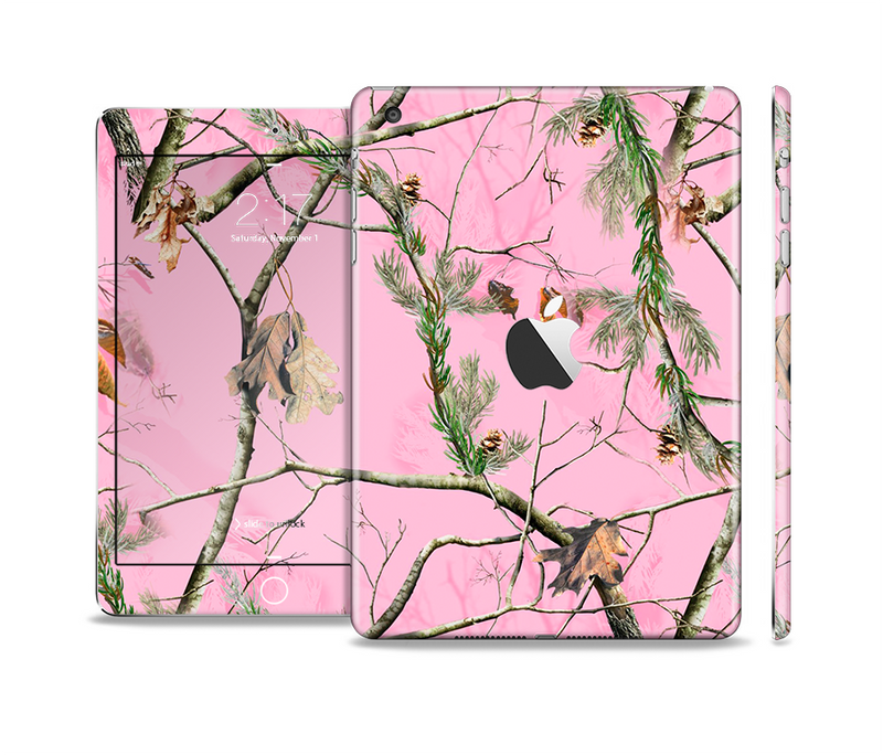 The Pink Real Camouflage Skin Set for the Apple iPad Mini 4